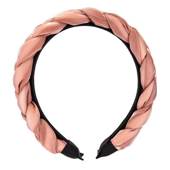 8 Other Reasons Twist Headband Pink Organza textile braided - Picture 3 of 3